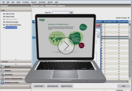 Sage Fixed Assets  Tracking